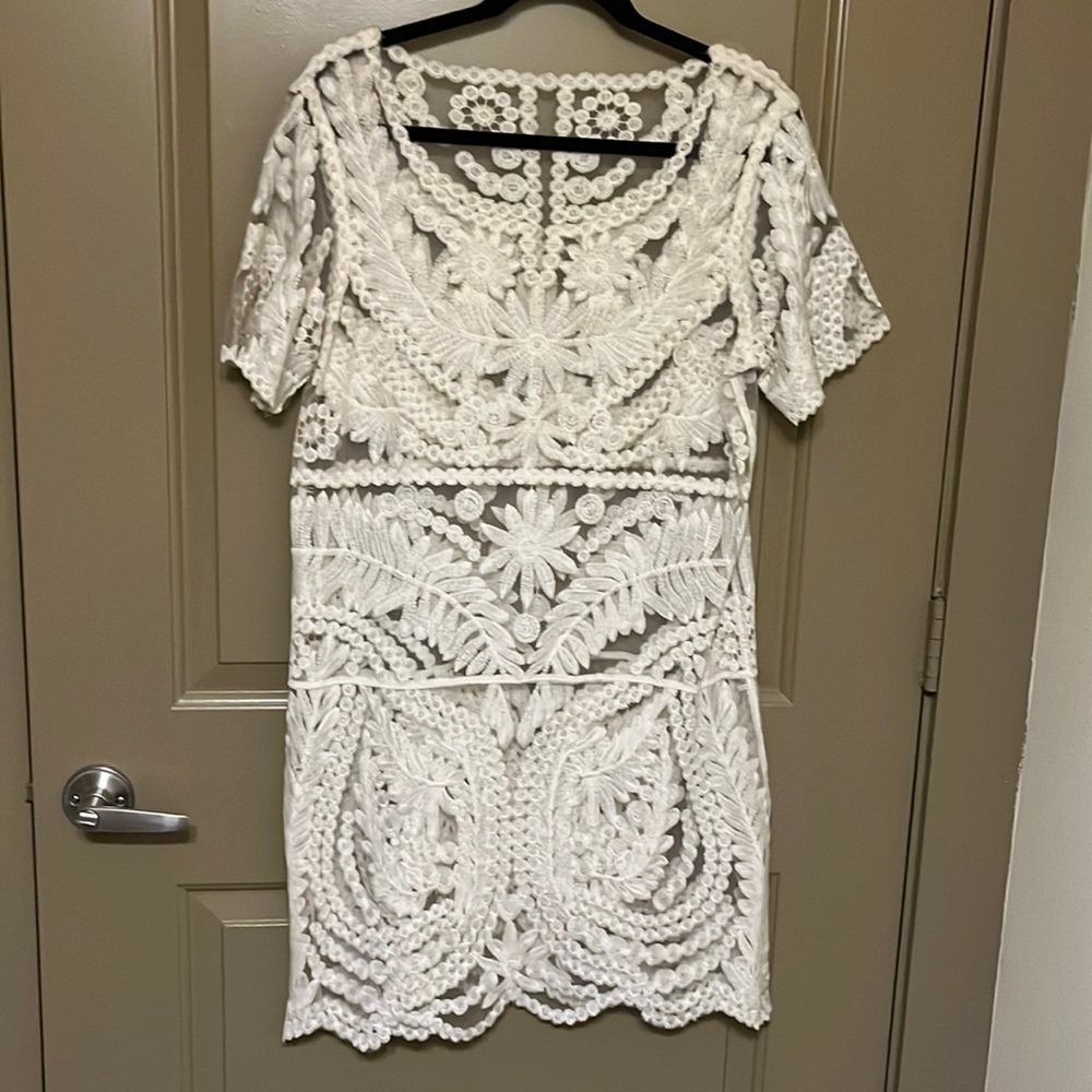 SHEER LACE DRESS